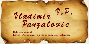 Vladimir Panzalović vizit kartica